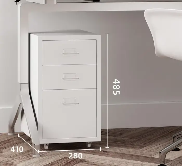 Armoires de Rangement Mobiles Multicouches avec Roues pour le Bureau et la Maison, Simpliste et Mode