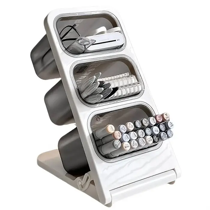 Boîte de rangement pour stylos de bureau