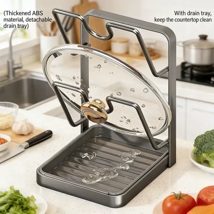 Support de rangement pour couvercles de casseroles