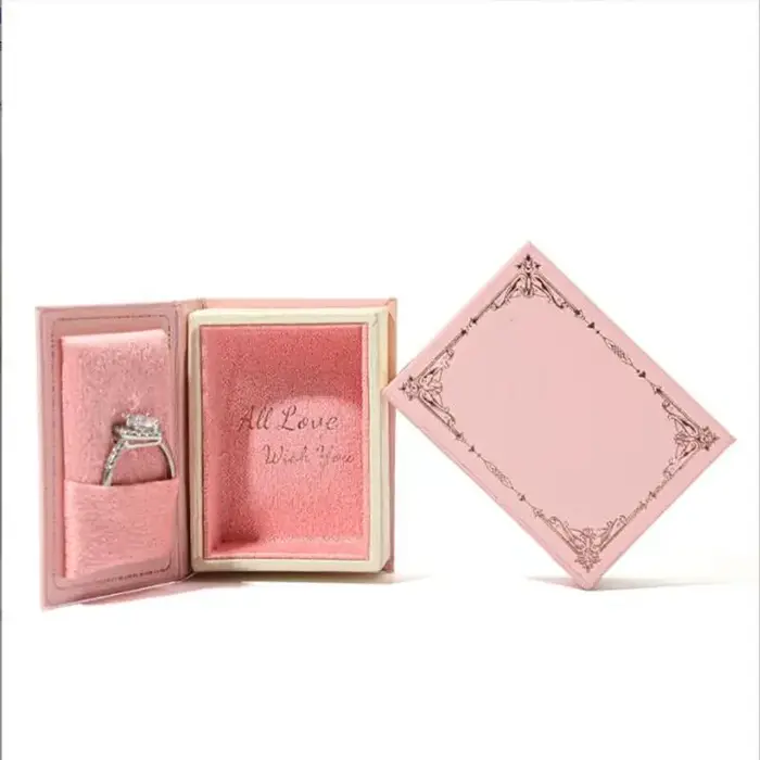 Boîte d'emballage portable de style européen pour bijoux, livre vintage pour matiques, pendentifs et