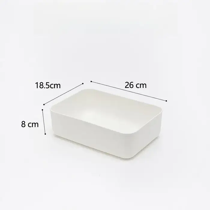 Boîte de rangement en plastique de couleur unie, boîte de rangement de grande capacité pour la maiso