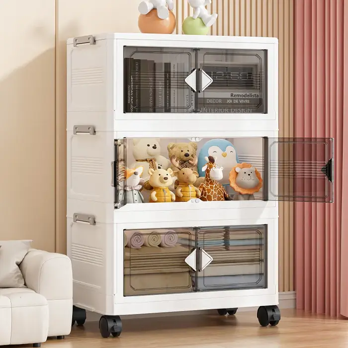 Boîte de rangement pliable en plastique de 55cm de largeur