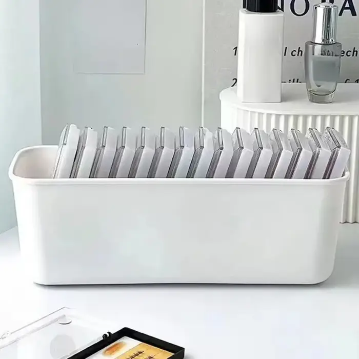 Boîte de rangement pour faux cils avec organisateur d'outils d'extension de cils, étui pour outils d