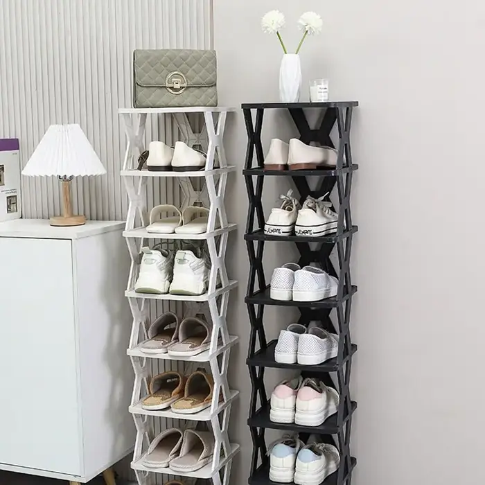 Range-chaussures simple en plastique pour entrée