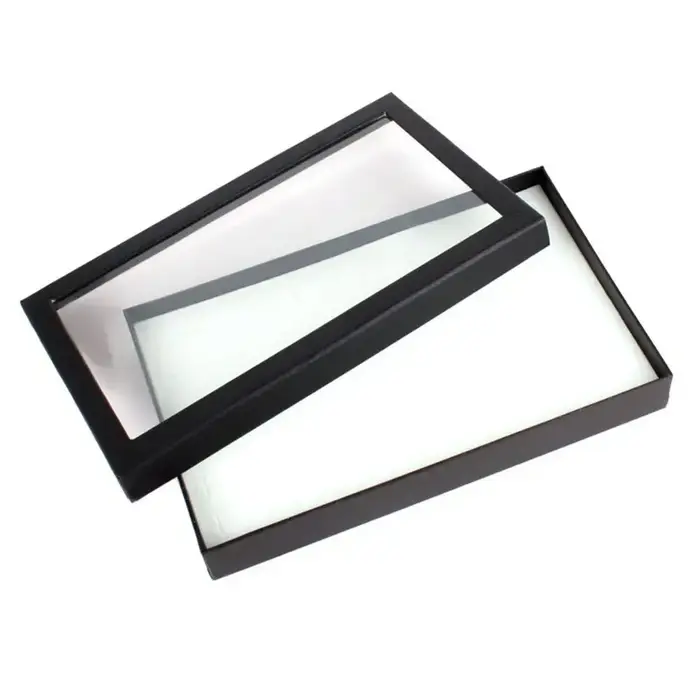 Présentoir de bijoux pour boucles d'oreilles, organisateur, vitrine pratique, fenêtre transparente e