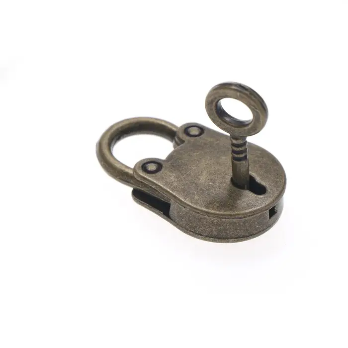 Mini cadenas en métal vintage, lot de 3 pièces, serrure à clé pour boîte à bagages, décoration de qu