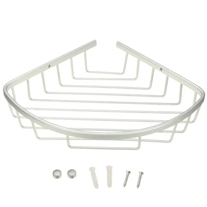 Étagères de salle de bain en aluminium, support triangulaire de douche, étagère d'angle de rangement