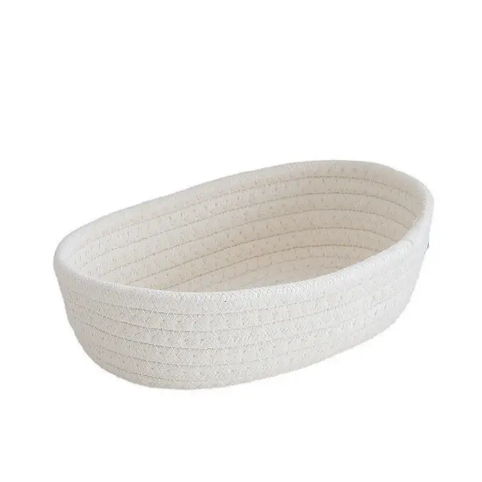Mir de rangement tissé à la main en ULde coton, rangement de jouets pour enfants, boîte à cosmétique