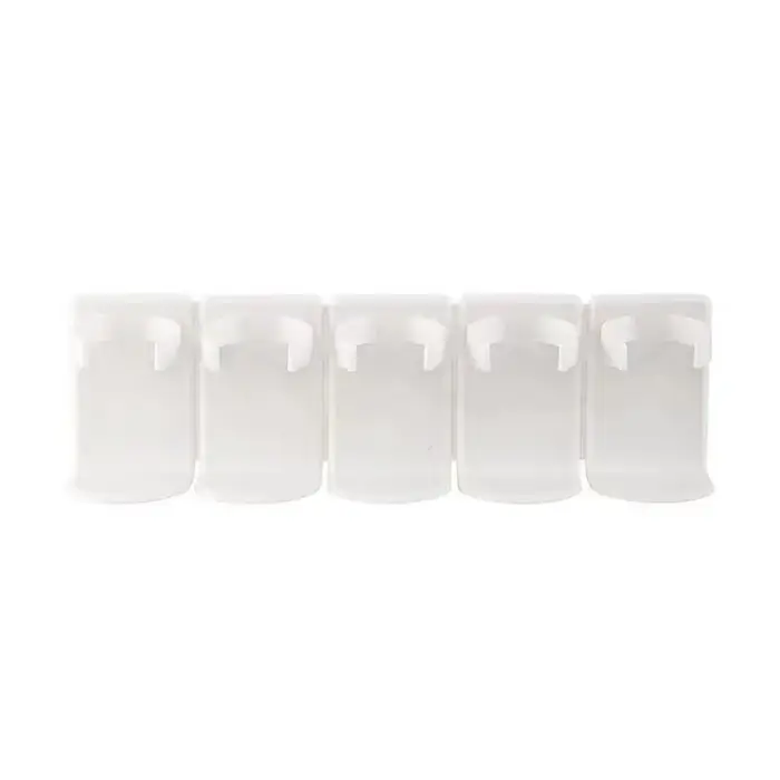 Support de rangement mural pour cosmétiques à 5 grilles, étagère de salle de bain en plastique sans 