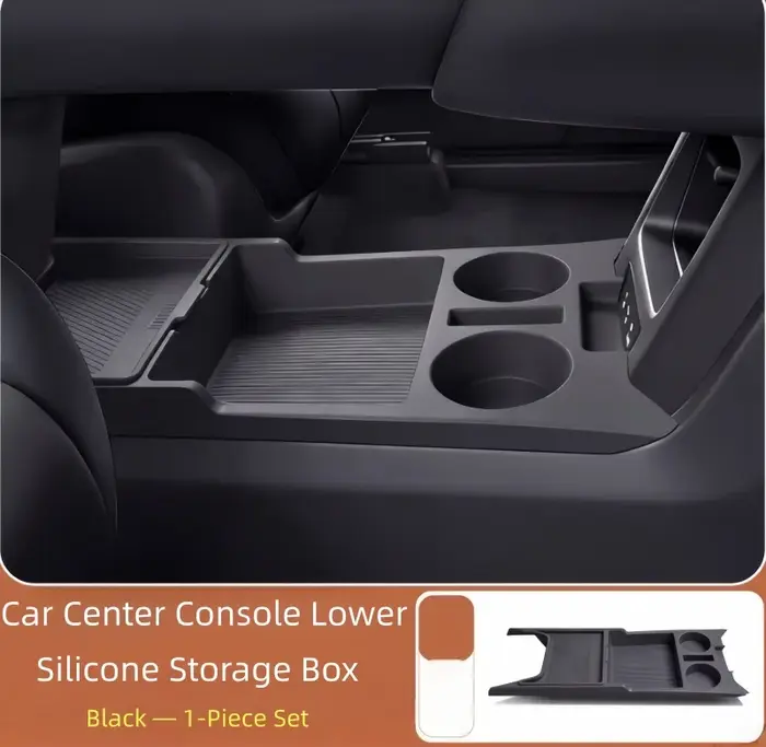 Boîte de rangement en silicone pour la console centrale inférieure de voiture, adaptée à Chery ICAR 