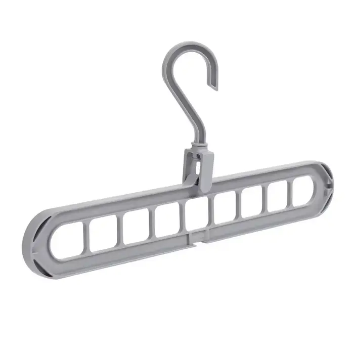 Support de rangement de garde-robe à 9 trous, support de séchage de vêtements pliable multifonctionn