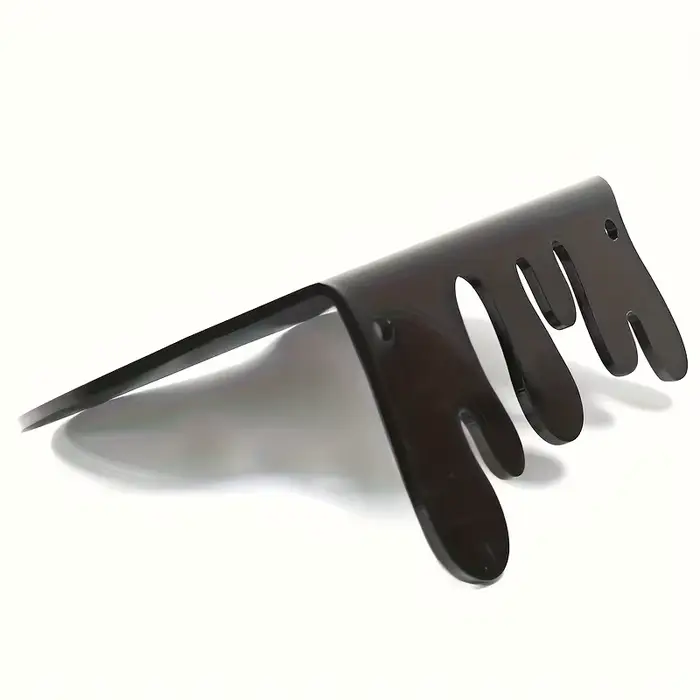 Étagère murale en métal noir monobloc - étagère flottante