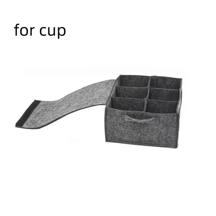 Porte-sac de rangement en feutre, assiette, tasse, support épais, vaisselle de Camping, conteneurs, 