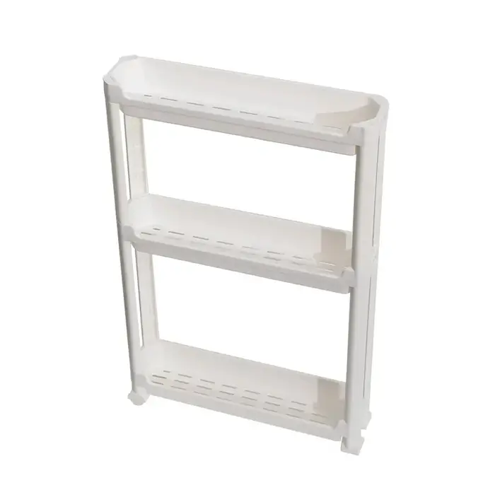 Armoire de rangement étroite multi-niveaux à placer derrière la porte