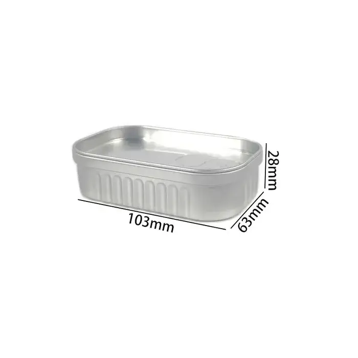 Boîte en fer blanc miniature créative en forme de boîte de conserve de sardines, boîte de rangement 