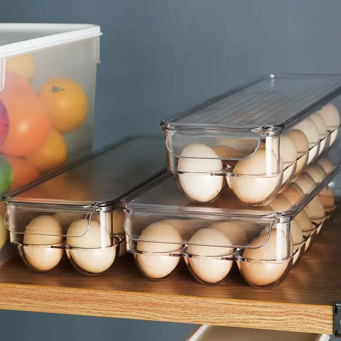 Boîte de rangement transparente pour œufs