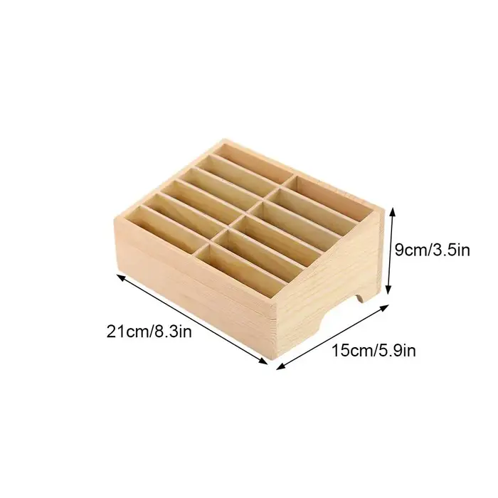 Boîte de rangement pour téléphone portable 24/12 cellules, Texture claire, légère et pratique, grand