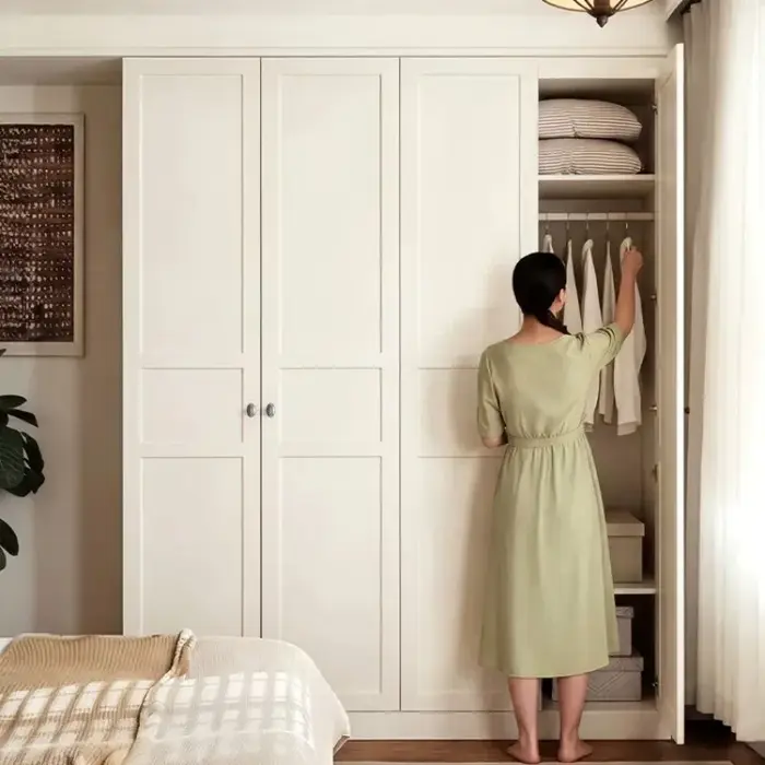 Armoires de Rangement Modernes en Bois pour Chambre à Coucher, Gain de Place, Idéales Appartements et Hôtels, Meubles de Rangement pour la Maison