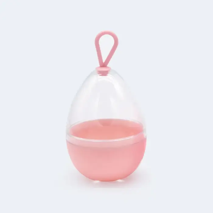 AfricTransparent Puffs Boîte de séchage, étui de rangement, support d'éponge portable, cosmétique en