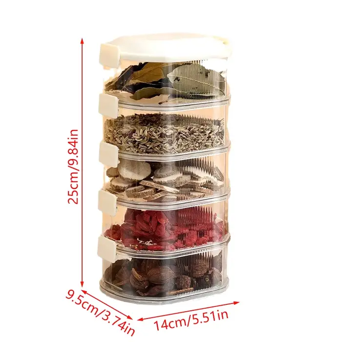 Boîte de rangement pour épices de cuisine