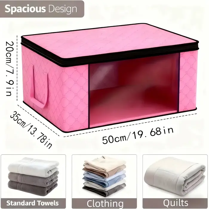 6 Grandes boîtes de rangement pliables avec fenêtres