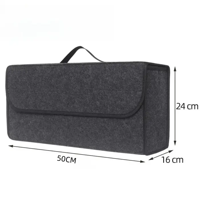 Grand compartiment antidérapant, organisateur de rangement de coffre, outil, sac de rangement de voi