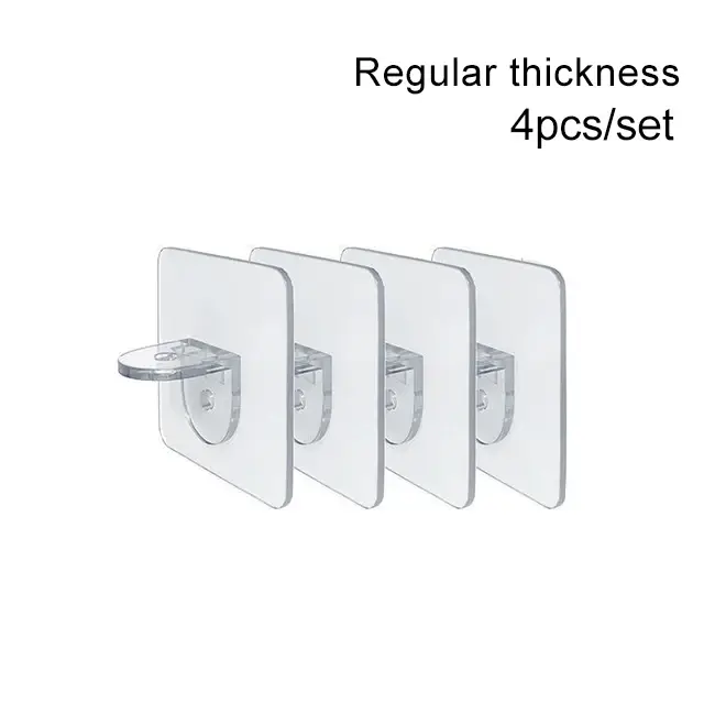 Chevilles de Support d'étagère adhésives, 4/10 pièces, chevilles adhésives pour placard, Clips de Su