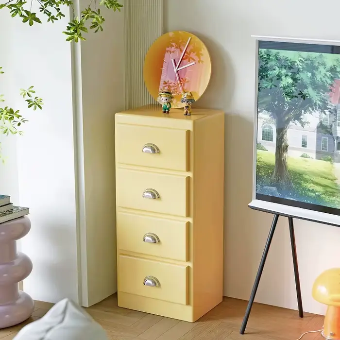 Meuble de rangement coloré et élégant pour le divertissement