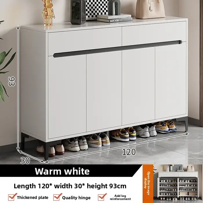 Meuble à chaussures pour entrée de maison, casier de couloir, grande capacité, rangement anti-poussi