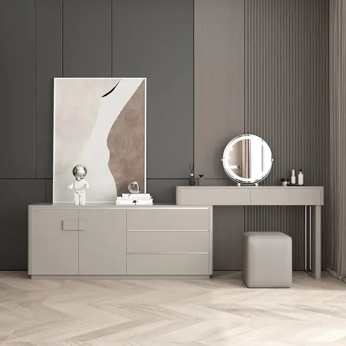 Commode de luxe légère pour chambre à coucher