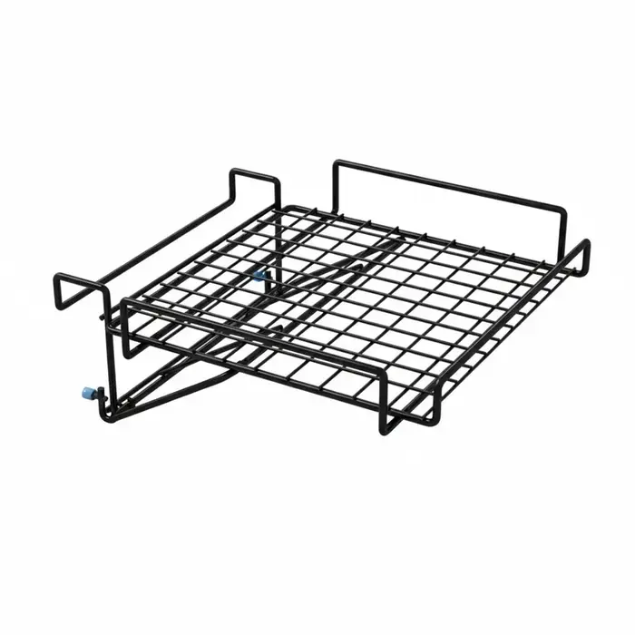 Étagère de rangement pliable en acier inoxydable, sans perçage, pour porte d'armoire, réglable, gain