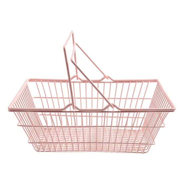 Mini panier de rangement rose pour fille