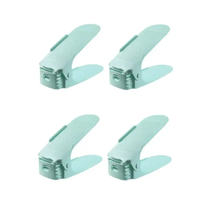 Lot de 4 organiseurs de chaussures, support réglable pour chaussures, range-chaussures empilable dou