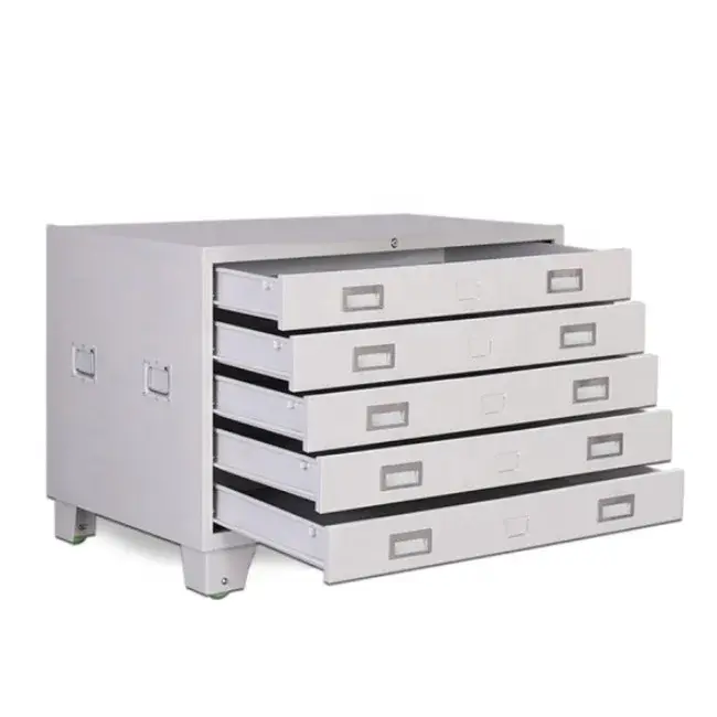 Armoire de classement UTOP à 5 tiroirs, armoire métallique amovible, format A0 A1, pour plans et des