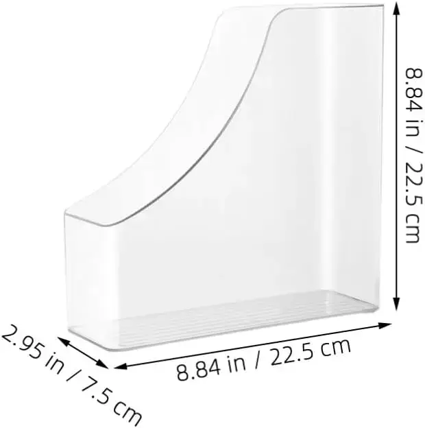 Boîte de rangement en acrylique A4 pour Documents, organisateur de fichiers en papier en plastique, 