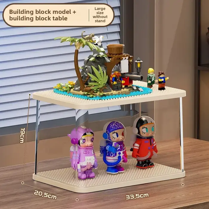 Vitrine de boîte aveugle modulaire-vitrine transparente anti-poussière pour figurines d'anime systèm