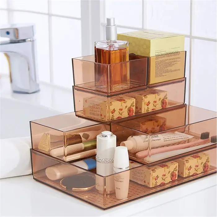 SOFT-boîte de rangement de bureau, tiroir d'armoire, séparateur en plastique, cadre de vaisselle de 
