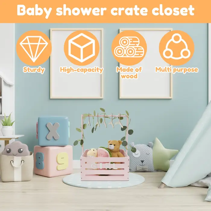 Mir de Rangement en Bois pour Bébé