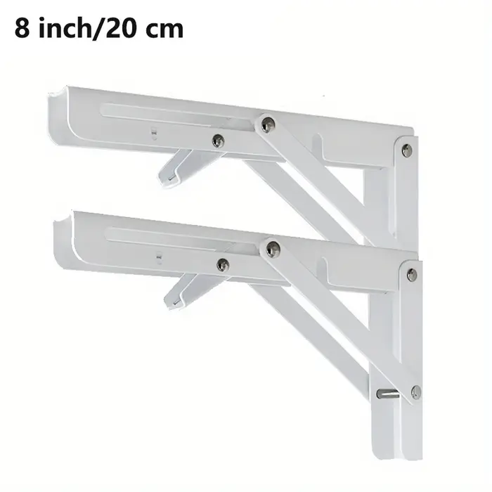 Supports d'étagères pliants robustes en acier, 2 pièces, conception murale pour Table d'établi, étag