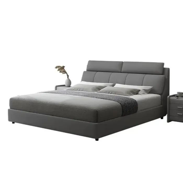 Lit pour adultes avec rangement en bois, décoration hautement efficace, 99 cents, style moderne, pou