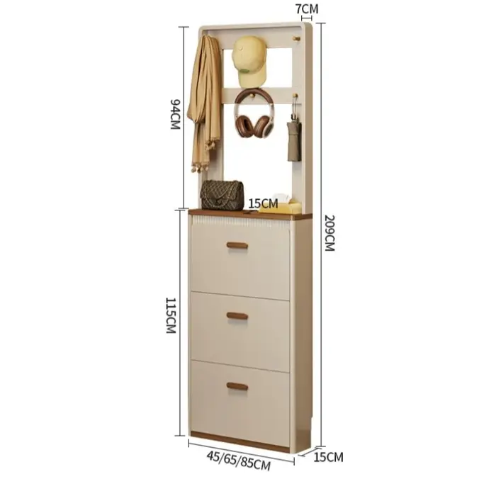 Meuble à chaussures avec portes