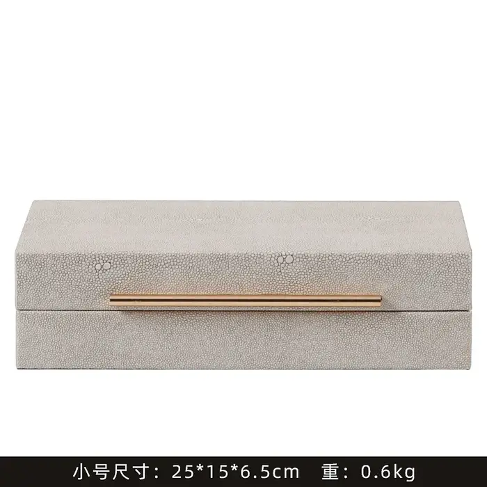 Boîte de rangement en cuir pour chambre à coucher, vestiaire et Collection de bijoux, boîte de décor