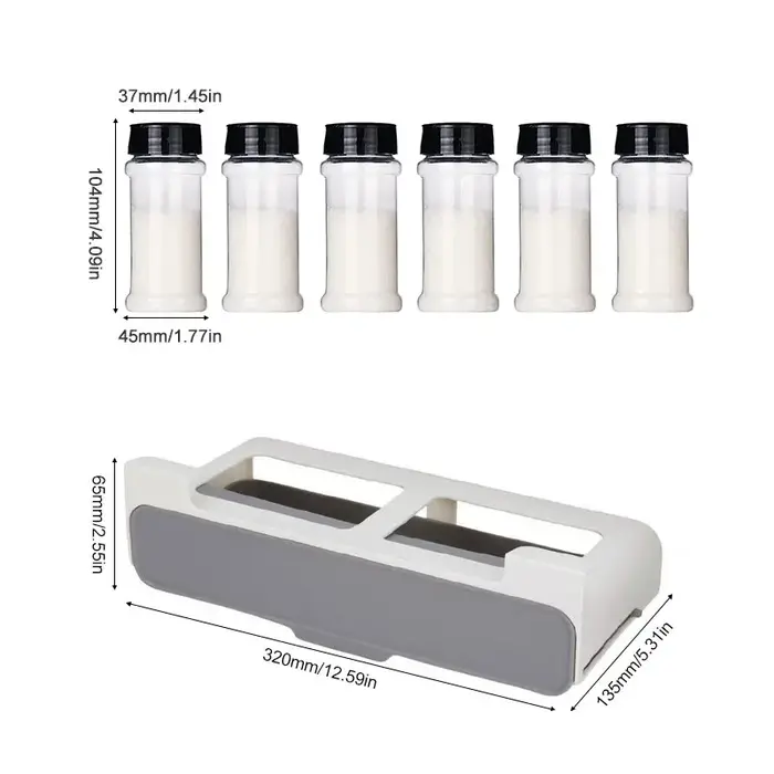 Support à épices, tiroir pour bouteilles d'assaisonnement