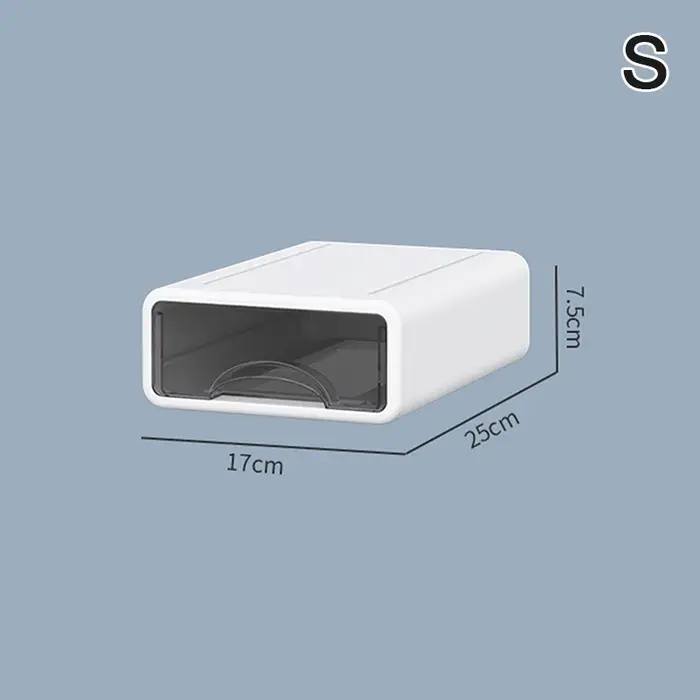 【N】boîte en plastique organisateur de bureau tiroir boîte de rangement de maquillage conteneur de bi