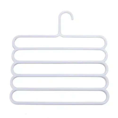 Porte-pantalons multi-niveaux - Conception peu encombrante, antidérapante et réglable pour organiser