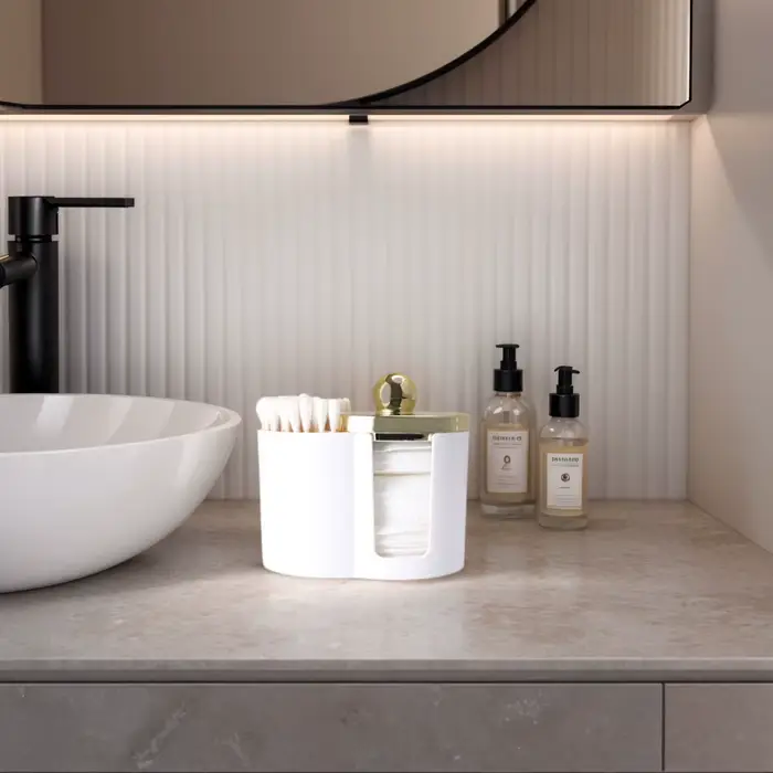 Conteneur de rangement de salle de bain pour accessoires de maquillage