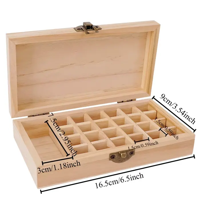 Boîte d'huiles essentielles de grande capacité