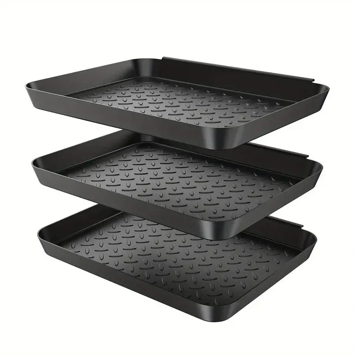 3 plateaux multi-usages, ensemble de plateaux multi-usages pour chaussures, bottes, plantes et nourr
