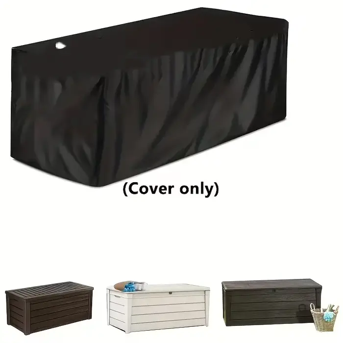 Housse de protection pour coffre de rangement extérieur 210D imperméable, pour banquette ottoman de 