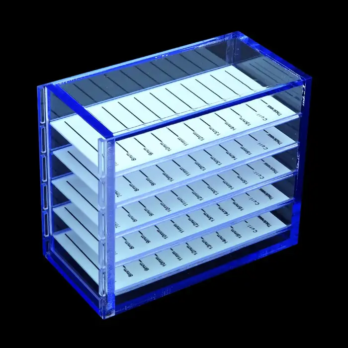 Boîte de rangement pour extensions de cils, porte-palettes en acrylique, outils de maquillage, fourn